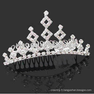 Tiara à strass fashional